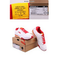 Ladies' Synthetic Leather Running Shoe (White/Red/Yellow)